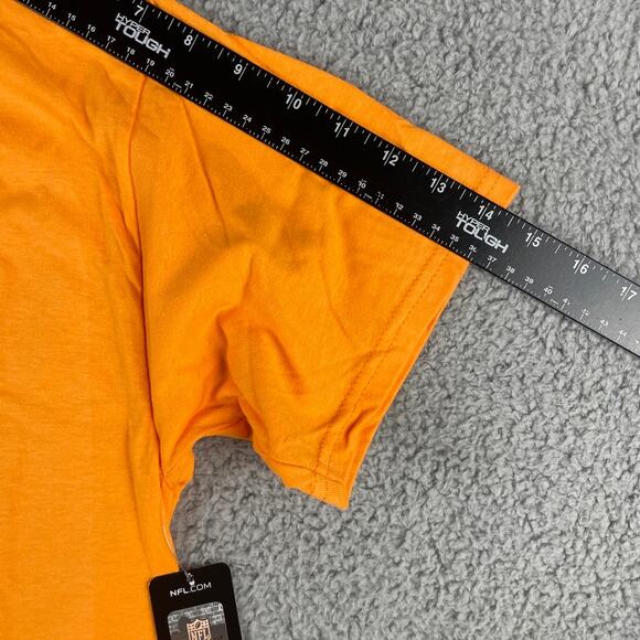 NFL Team Apparel Men Medium Orange Miami Dolphins 100% Cotton Short Sleeve Shirt - Picture 8 of 9